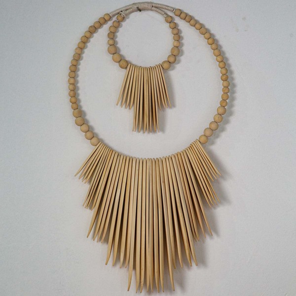 Colar Decorativo Tribal Suar | Madeira Natural